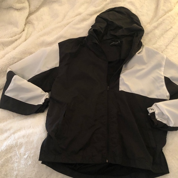 Equalnox Clothing Co Windbreaker hoodie black white size XXL - Picture 2 of 11